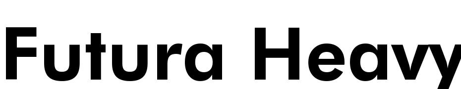 Futura Heavy BT cкачати шрифт безкоштовно